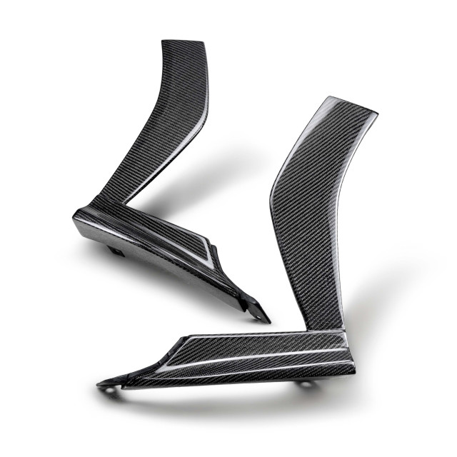 Carbon fiber front bumper trim for 2022 Subaru WRX