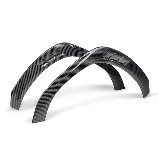 Carbon fiber front fender trim for 2022 Subaru WRX