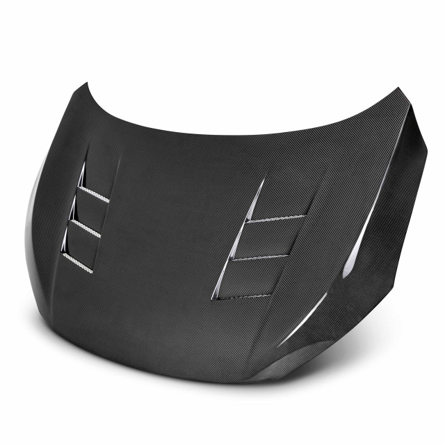 TS-style carbon fiber hood for 2016-2021 Honda Civic 2DR/4DR