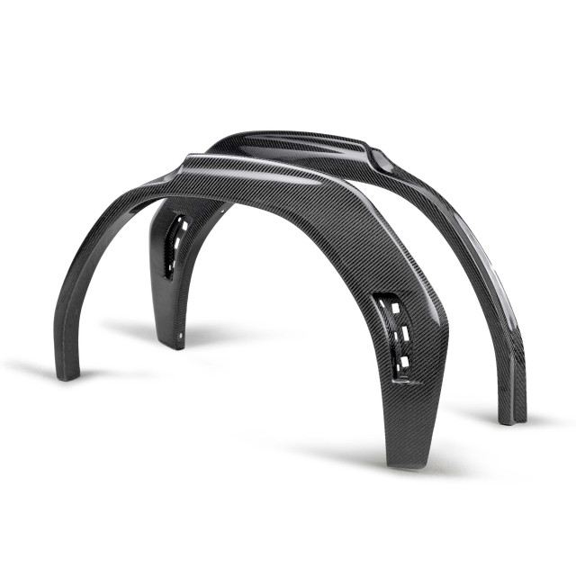 Carbon fiber rear fender trim for 2022 Subaru WRX