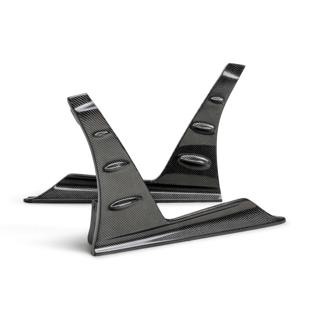 MB-Style Carbon fiber Front Side Skirt Extensions for 2023-2025 Honda Civic Type R