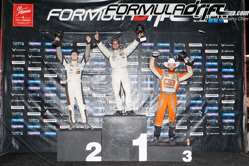 Formula D: Round 6, Seibon Driver Chris Forsberg Takes the Podium